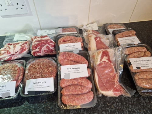 Bacon, Sausage and Burger Box