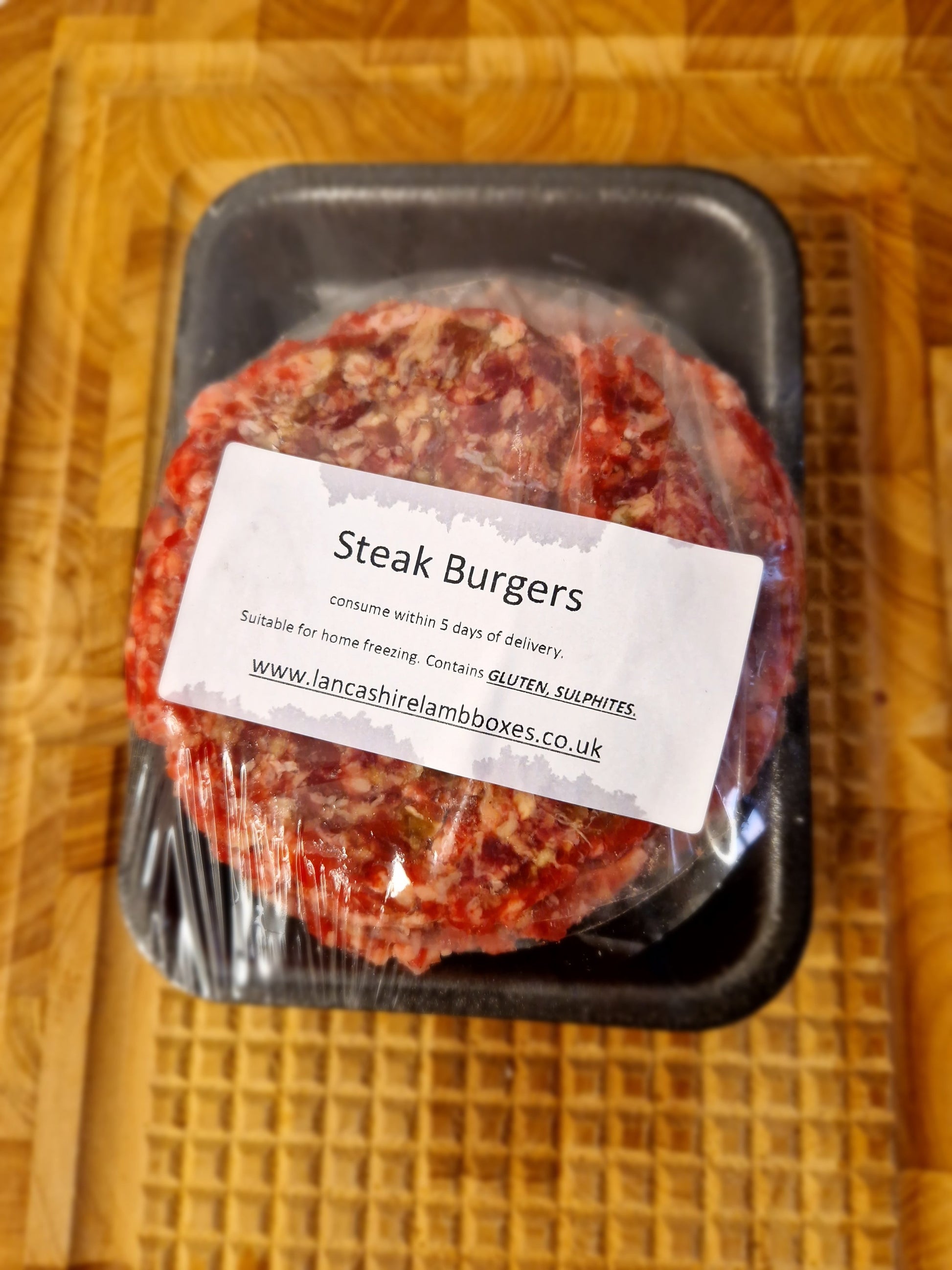 Steak beef burgers (4 or 8 pack)