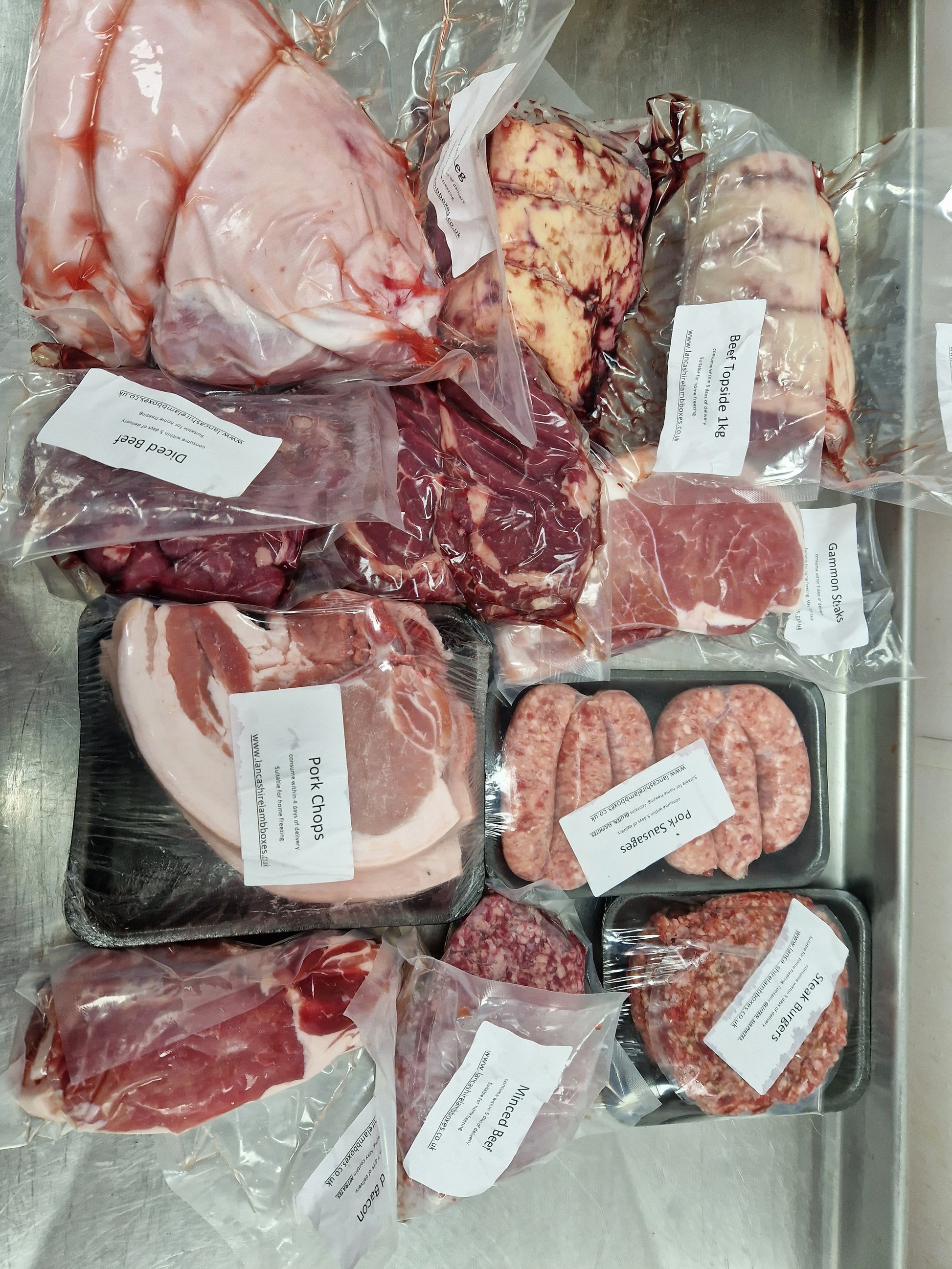 Lamb, Beef and Pork mixed box