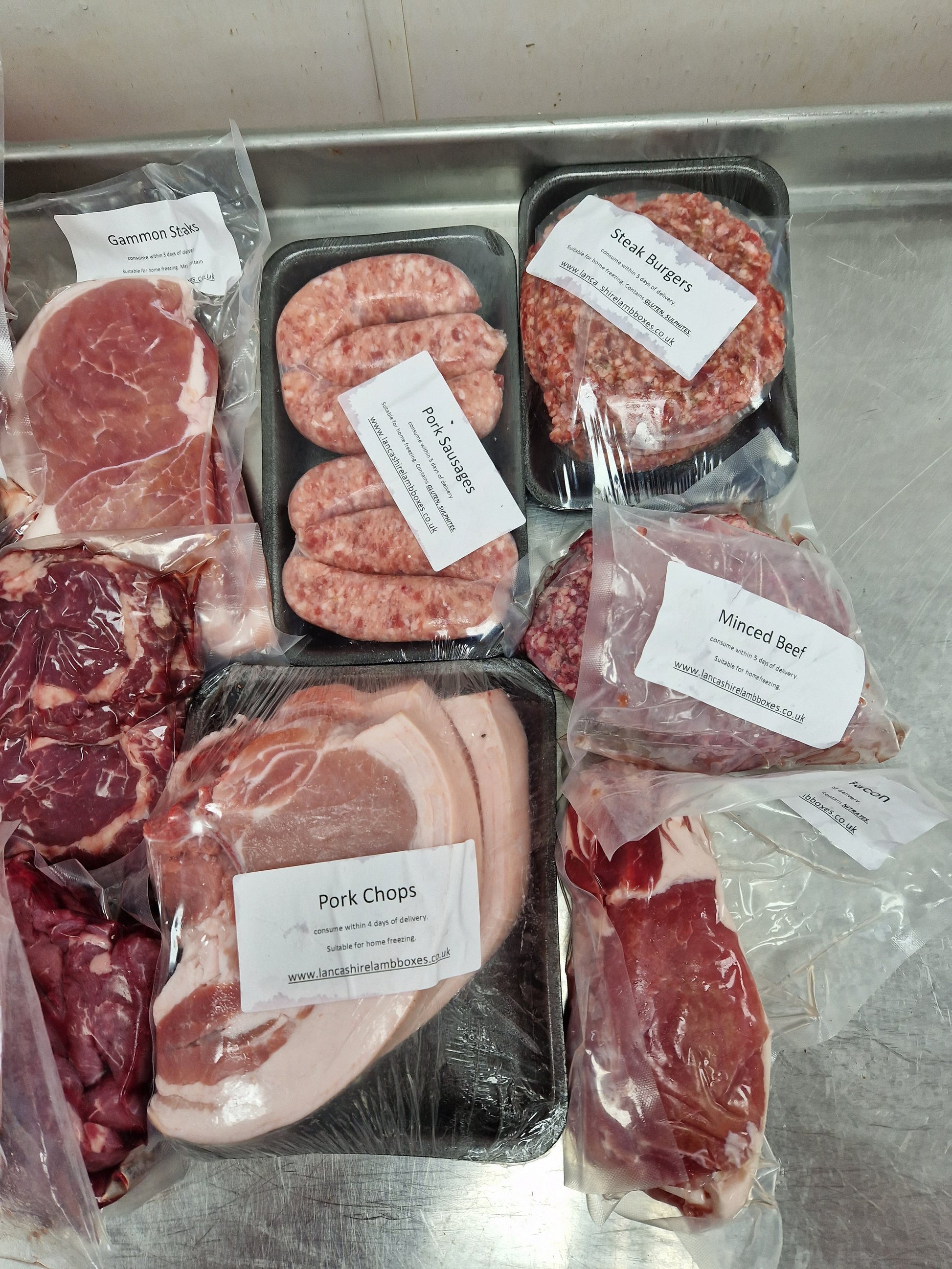Lamb, Beef and Pork mixed box