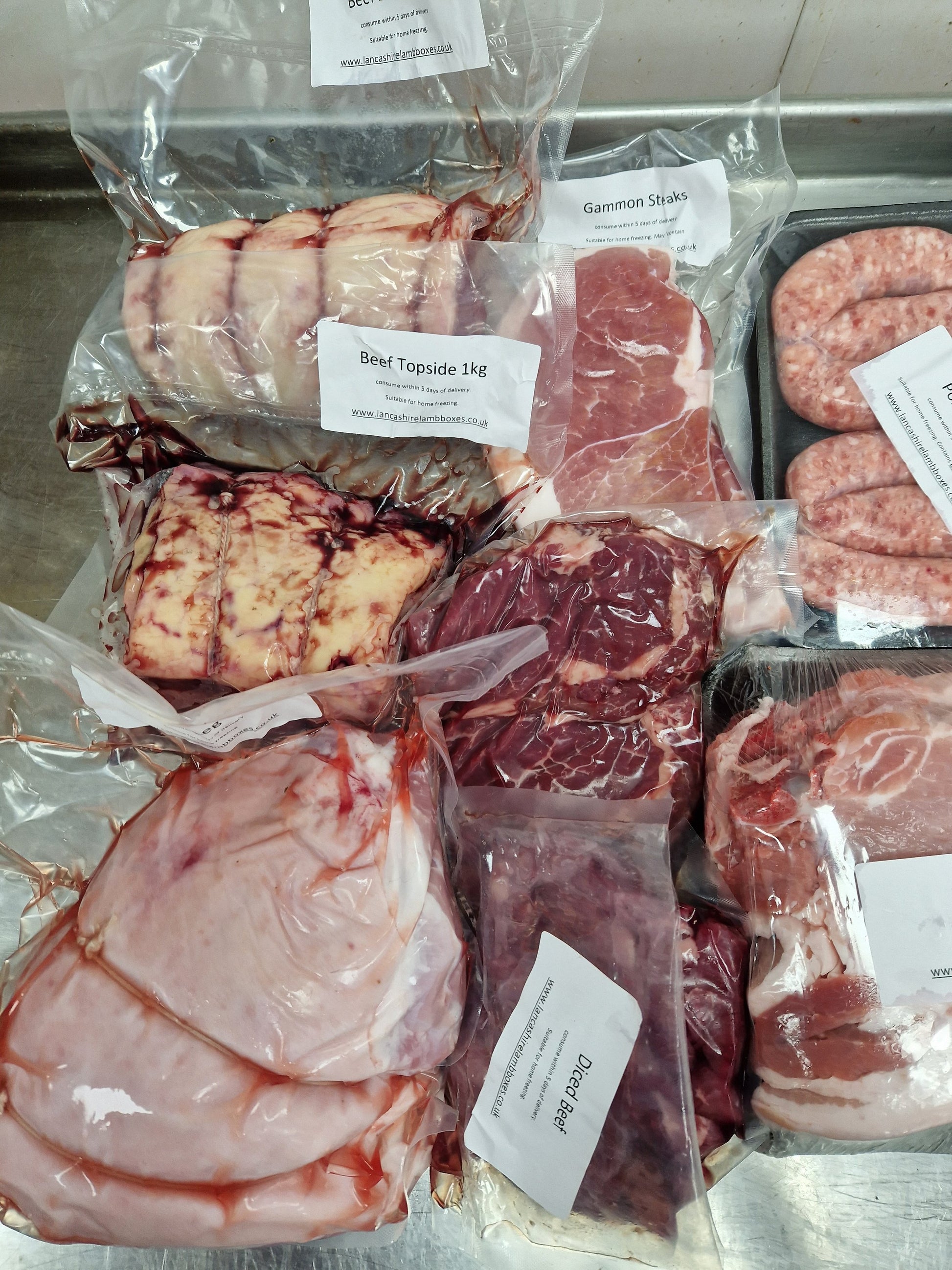 Lamb, Beef and Pork mixed box